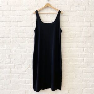 Universal Standard || Knitted Tank Dress Solid Basic Stretch‎ Black NWT